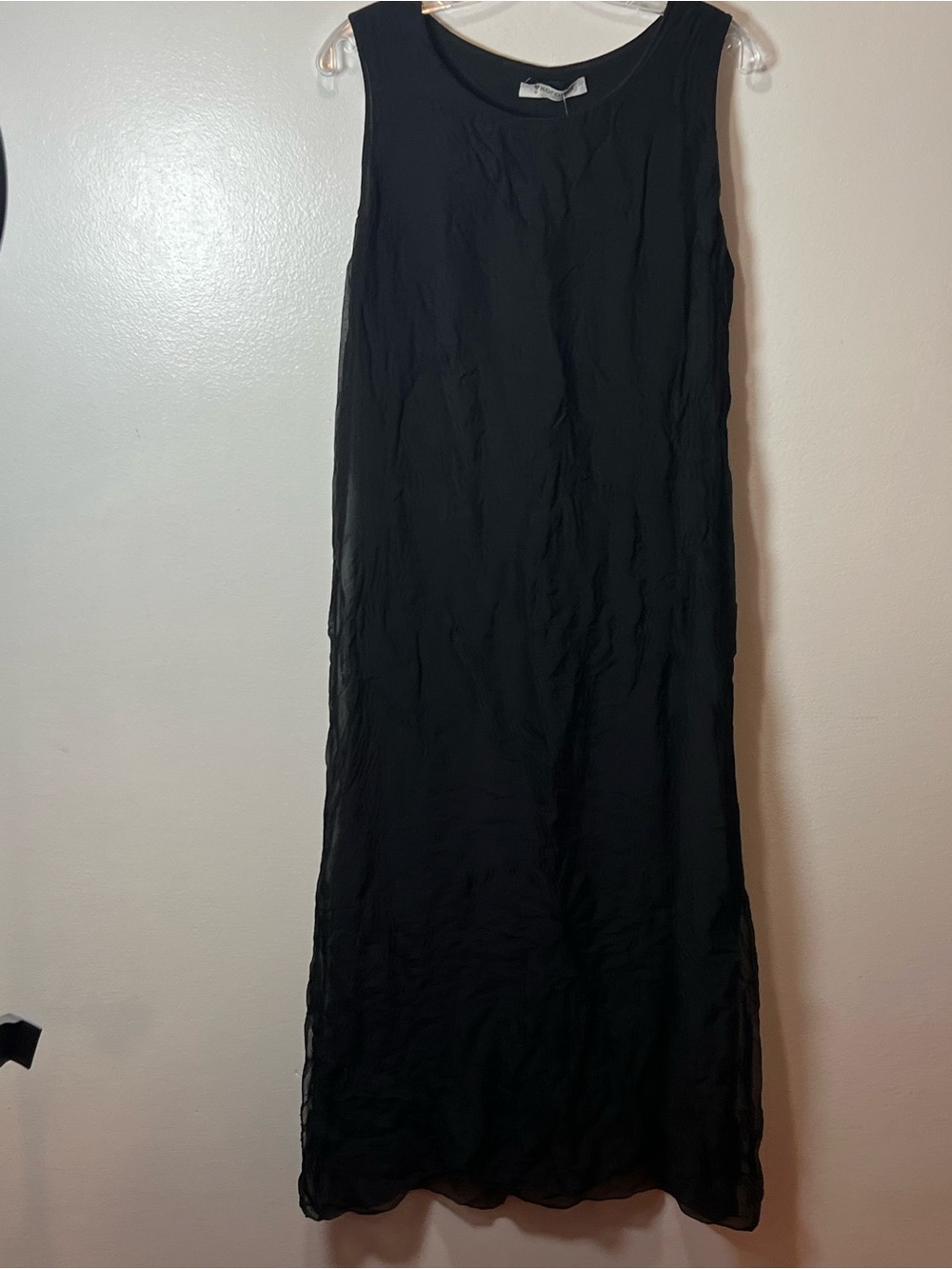Sleeveless Black Maxi Skirt - Lightweight Flow
